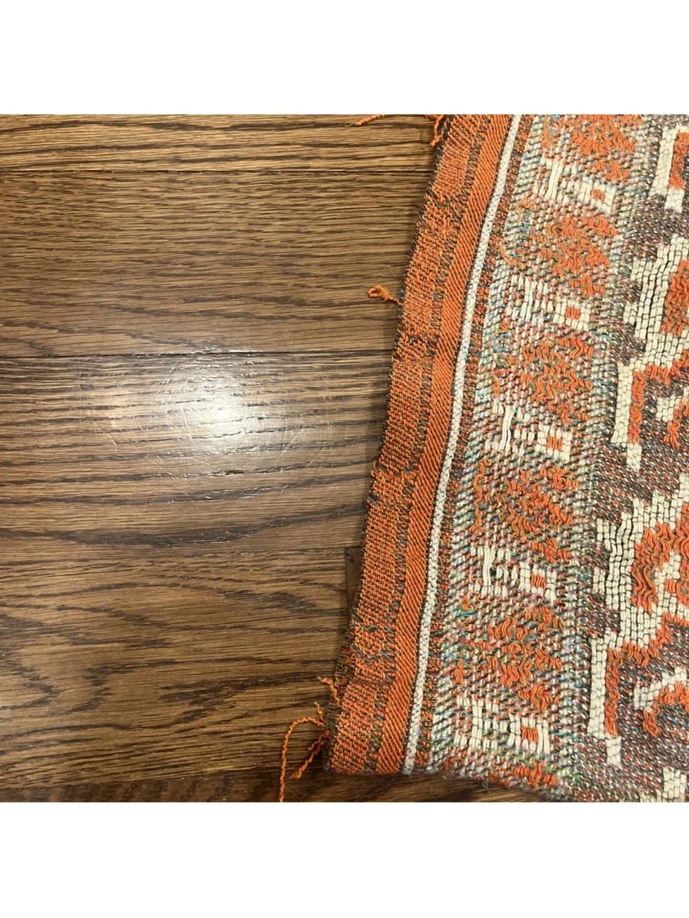 Vintage 1960s AZTEC FRINGE Bates Tapestry Bedspread MCM Retro Boho Queen Blanket